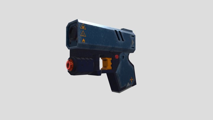 handgun stylized 3D Model