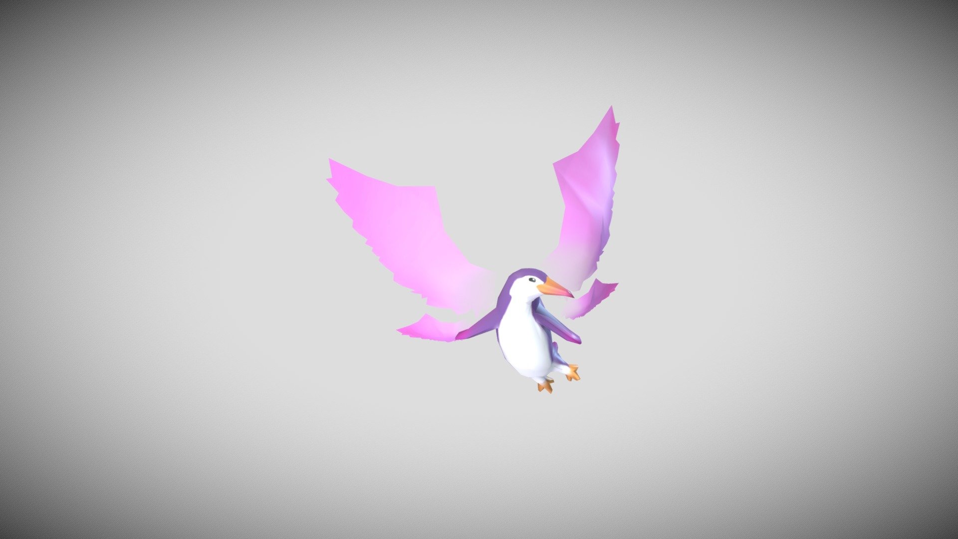 Flying Purple Penguin - 3D model by Castilon (@castilonn) [69c03bd ...