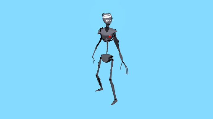 Robot Character 3D Model
