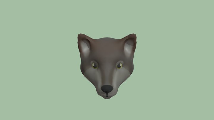 Wolf Head 3D Model