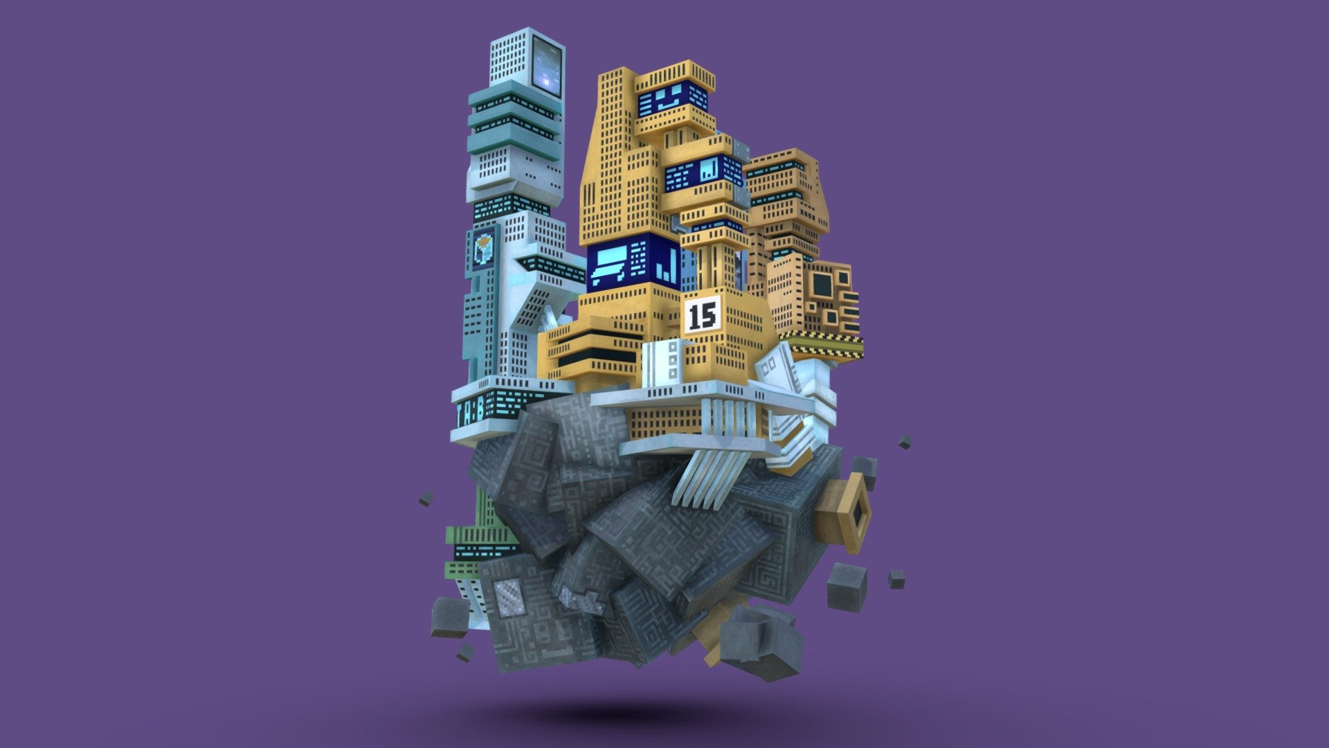 Minecraft cyberpunk buildings фото 41