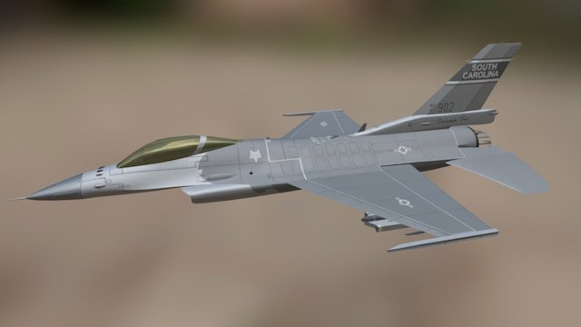 F-16 jet 3D Model