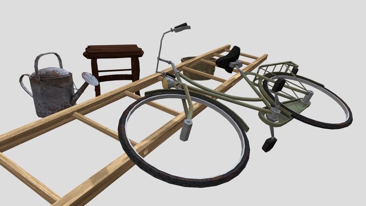 Grandma's House - Texture 2 More detailed props 3D Model