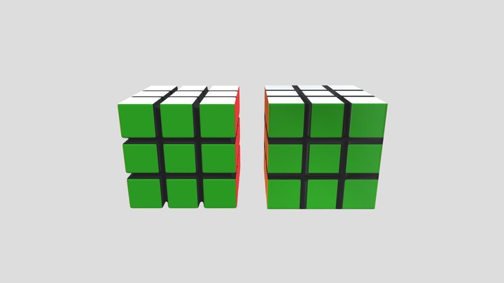 Rubik`s Cube 3D Model