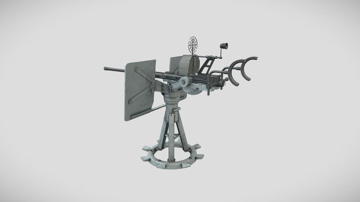 Oerlikon 20MM L70 MK10 3D Model