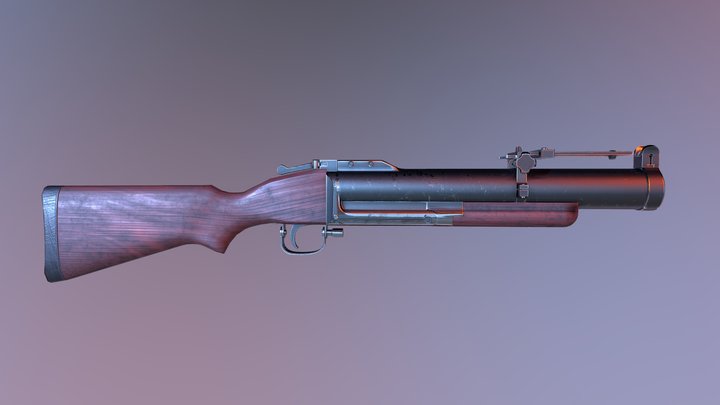 M79 Grenade Launcher 3D Model