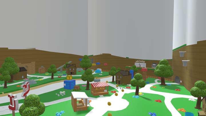 super bear adventure hub world updated – Modello 3D gratuito STL