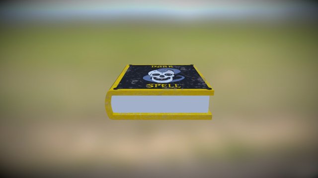 Dark Spell Book 3D Model