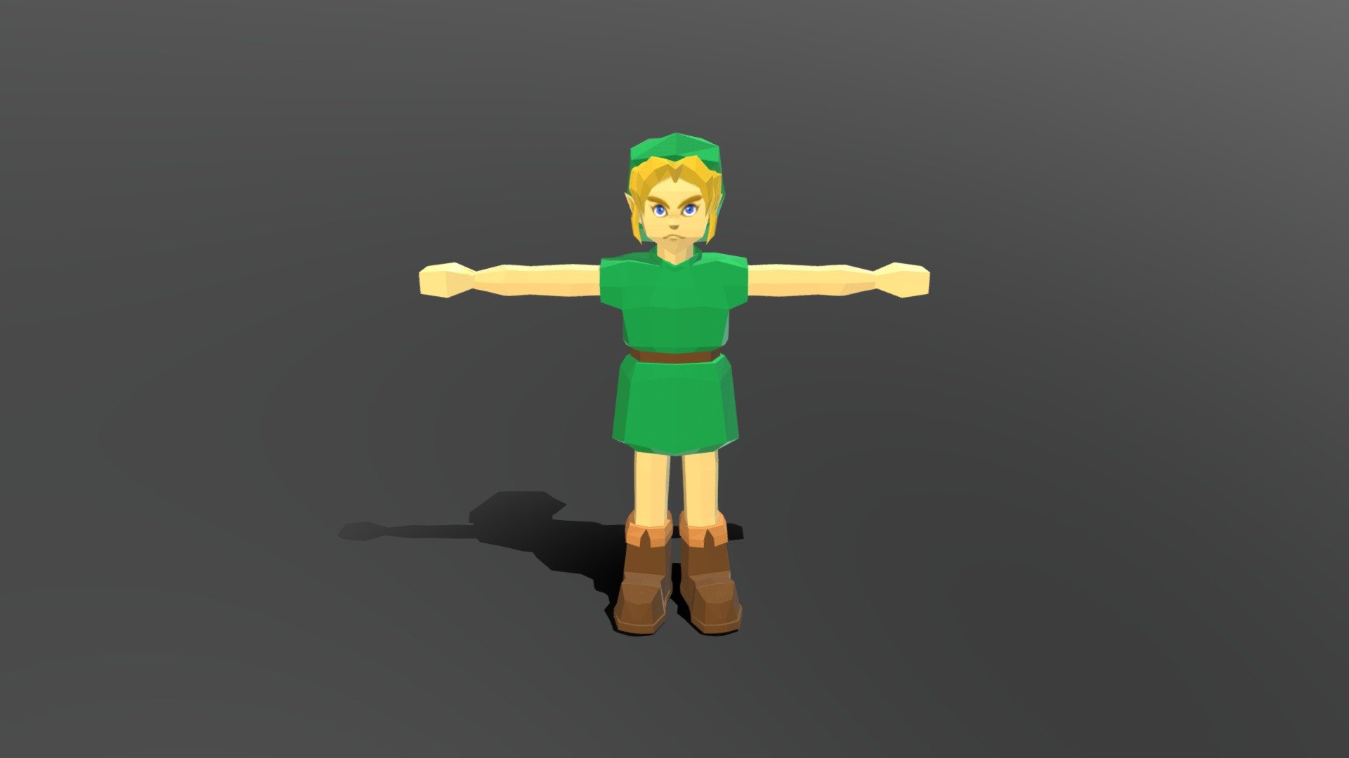 Links Mother Ocarina of Time Model free VR / AR / low-poly 3D model rigged