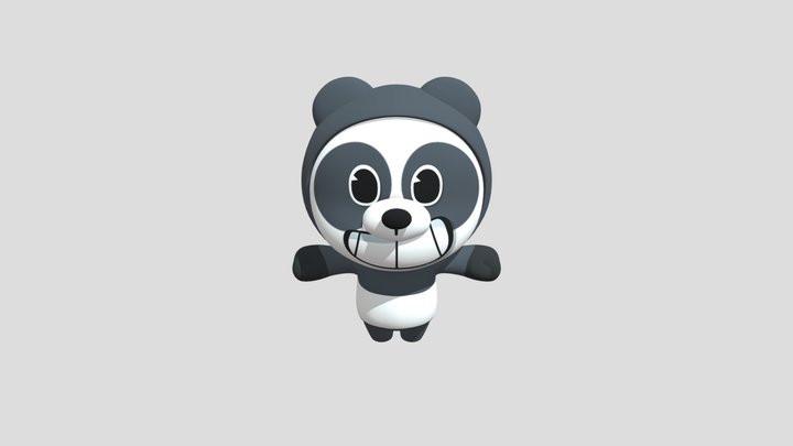 0824 Panda 01 3D Model