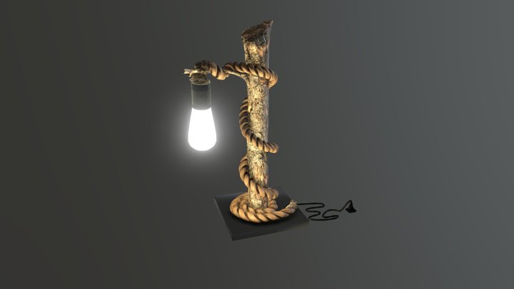 driftwood lamp 3D Model
