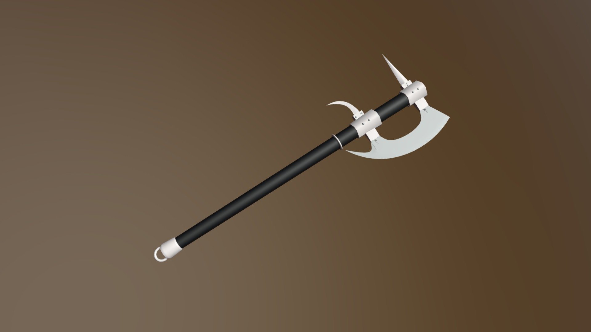 Medieval-Fantasy Multipurpose War Axe. lowpoly