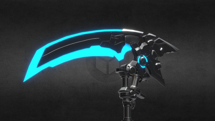 Sci-Fi Scythe 3D Model