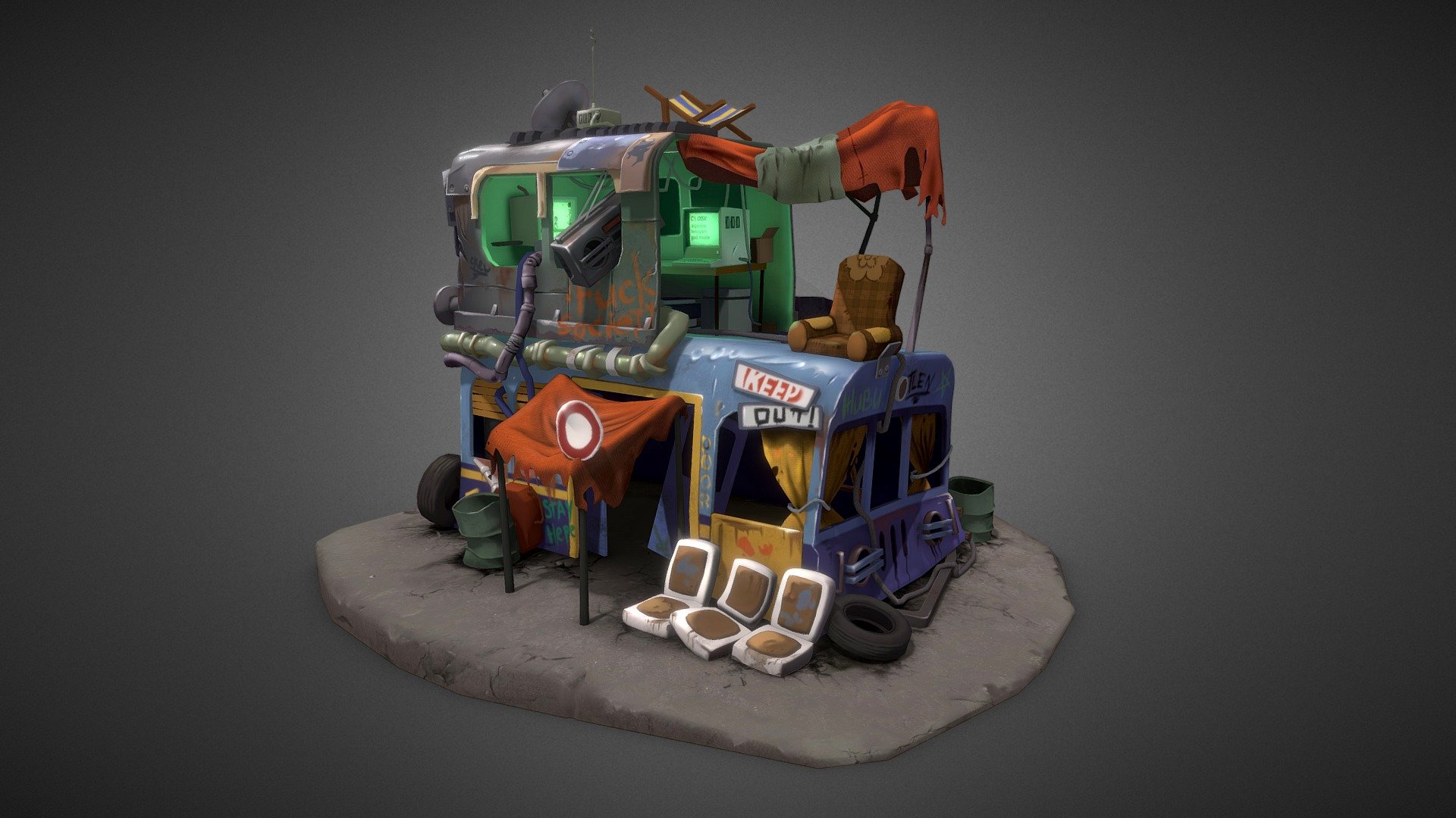 Landfill dealer house