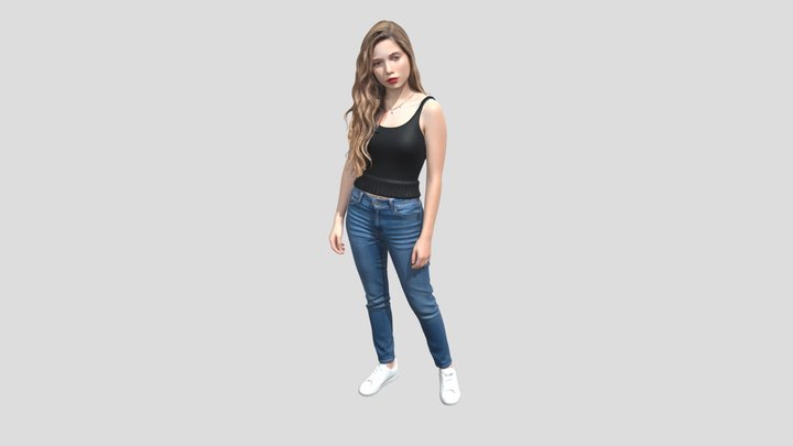 Casual Denim Look – Kostenloses 3D-Modell STL