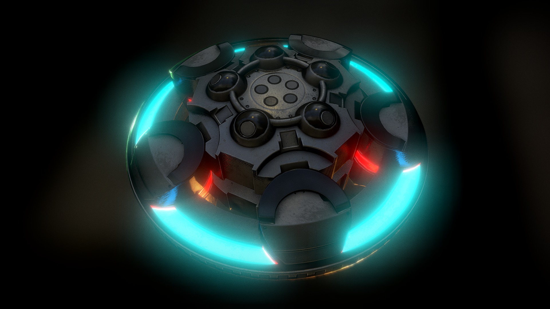 3D model UFO Type 1 - This is a 3D model of the UFO Type 1. The 3D model is about a close up of a car wheel.