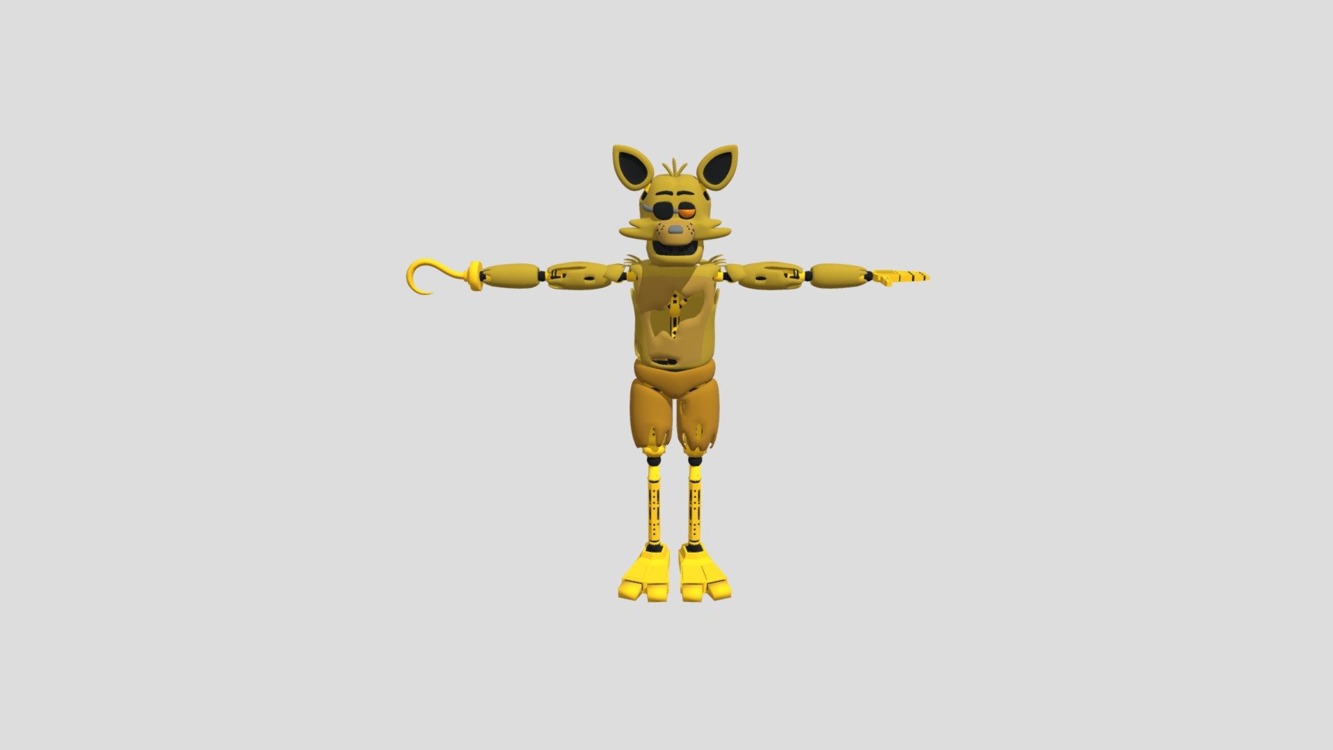 Grimm FNaF 1 Foxy - 3D model by lucariomodel999 [69d1b62] - Sketchfab