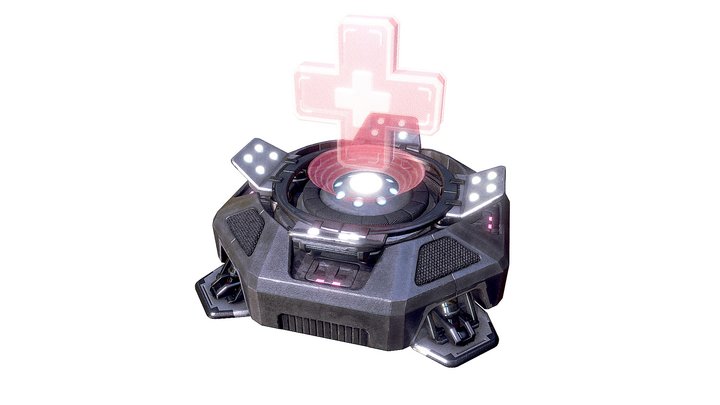 Sci-fi first aid kit Game Free 3D Model