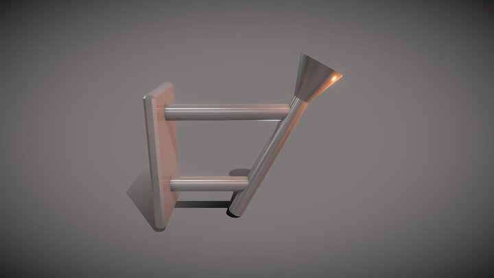 Medieval Torch 3D Model