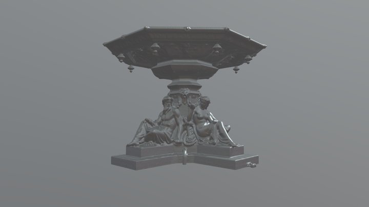 Fontaine Jardin Anglais - Geneva 3D Model