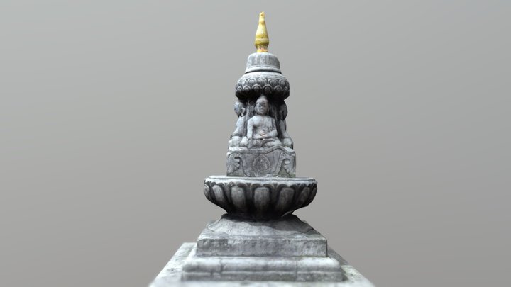 Buddha Chaitya (Shrine) Photogrammetry 3D Model