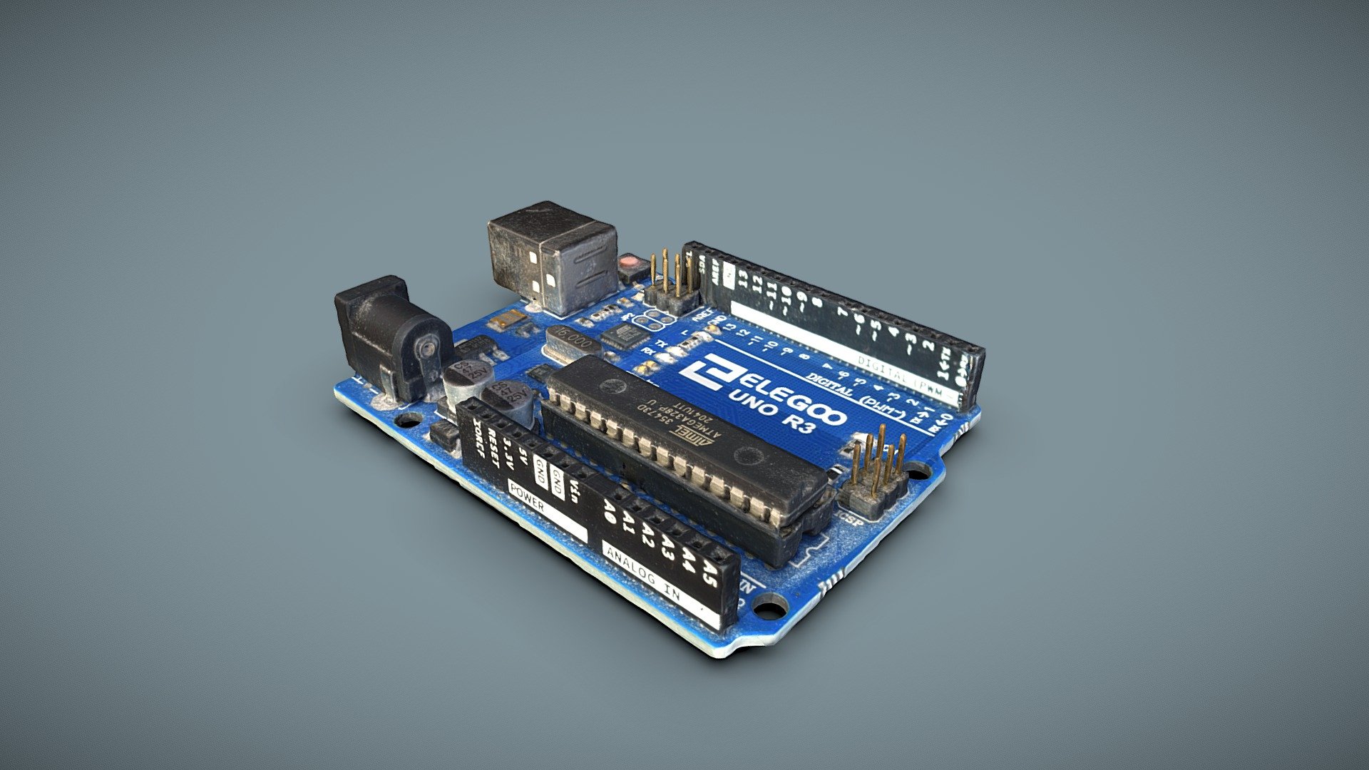 Arduino Uno R3, Elegoo - Download Free 3D model by Lassi Kaukonen ...