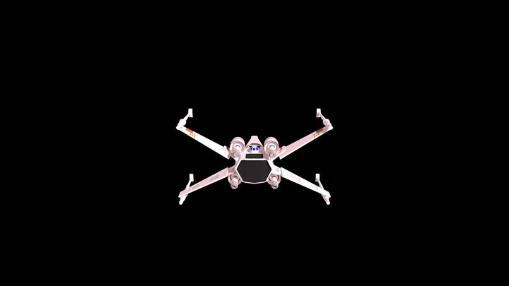 X-WING T-65B 3D Model