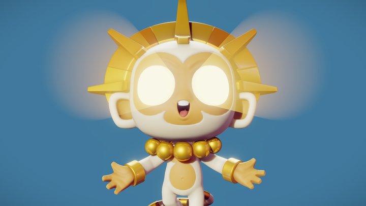 The Sun God 3D Model