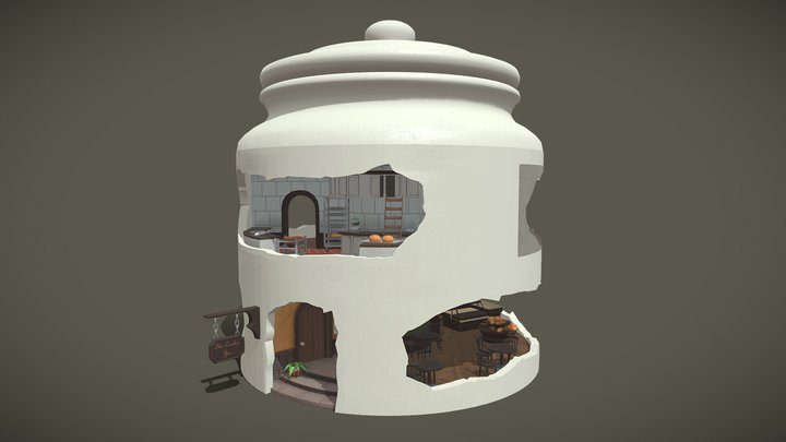 Weening Diorama 3D Model