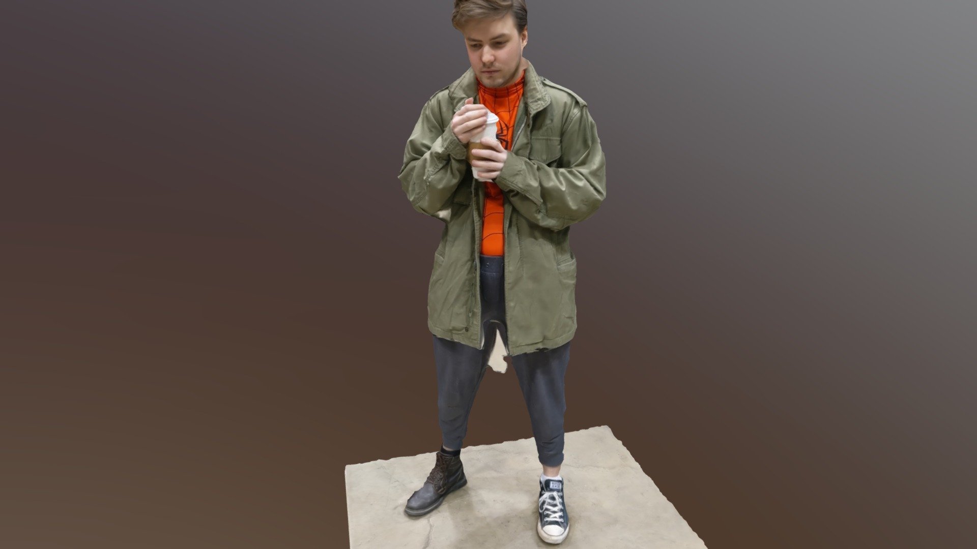 Spiderman (spiderverse) cosplay pose 2