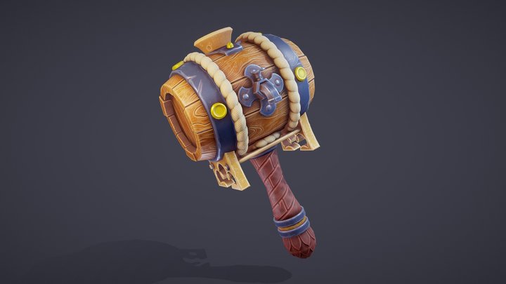 Barrel_hammer 3D Model