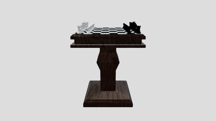 Chess Set 3D Model