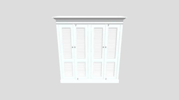 Шкаф-гардероб "Дерево с историей" двойной 3D Model
