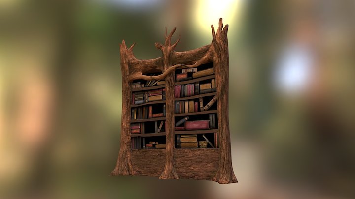Diagon Alley - Bookshelf 3D Model