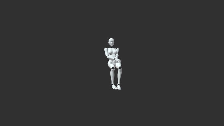 Woman_sitting_v8 3D Model