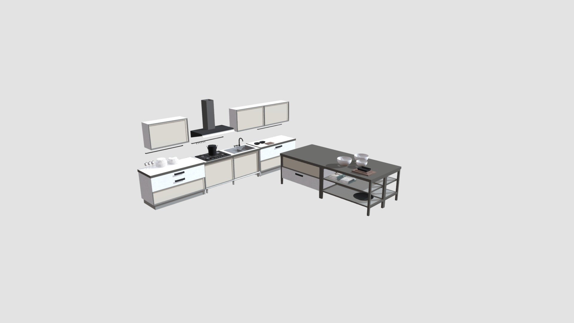 kitchen - Buy Royalty Free 3D model by Evermotion [69dfc24] - Sketchfab ...