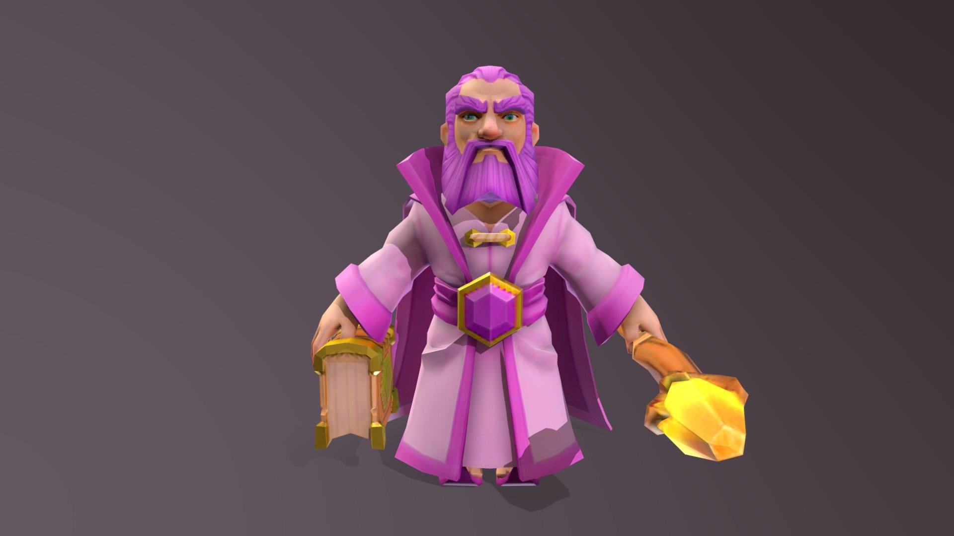 Clash of Clans - Grand Warden - Download Free 3D model by Kabiidev  [69e21c6] - Sketchfab