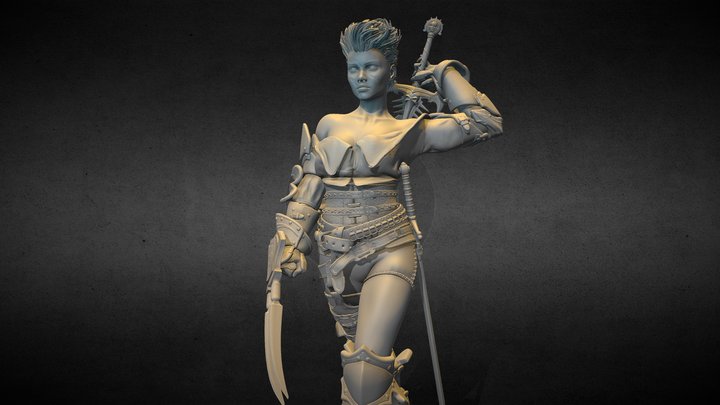 Tarian the mercenary. 3d Printable 3D Model