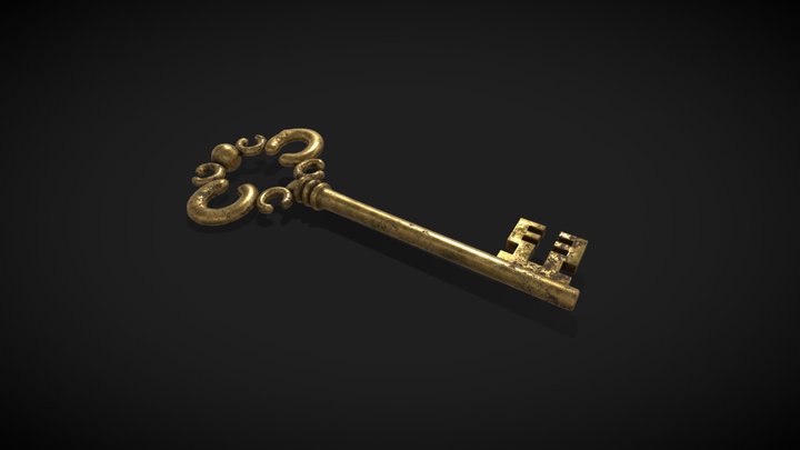 Old key 3D Model