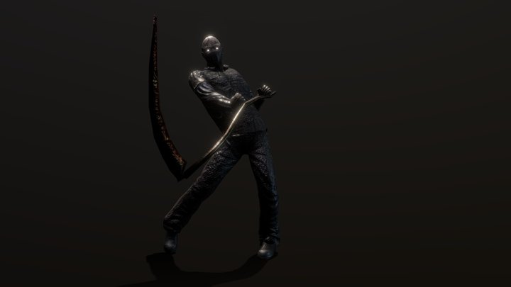 (REUPLOADED) Terror Engine - Grim Reaper Monster 3D Model