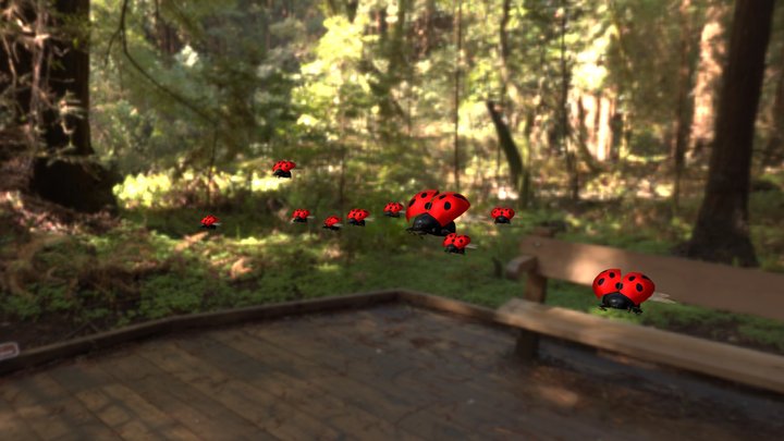 NLK.AR Coccinelles en Vol 3D Model