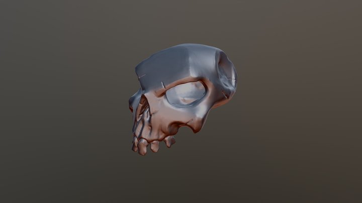 Sea of Thieves Foul Bounty Skull 3D Model