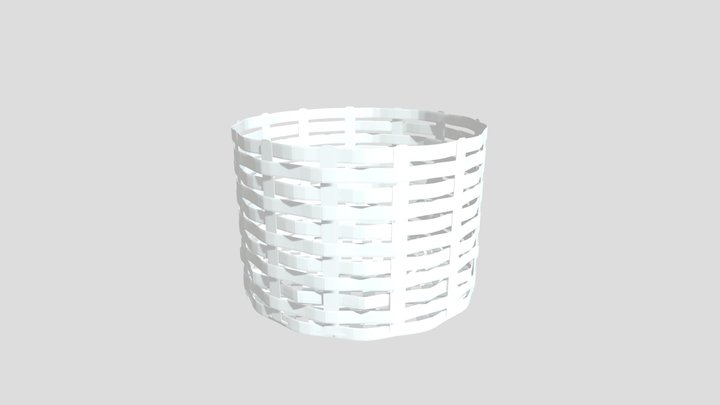 Woven Basket 3D Model