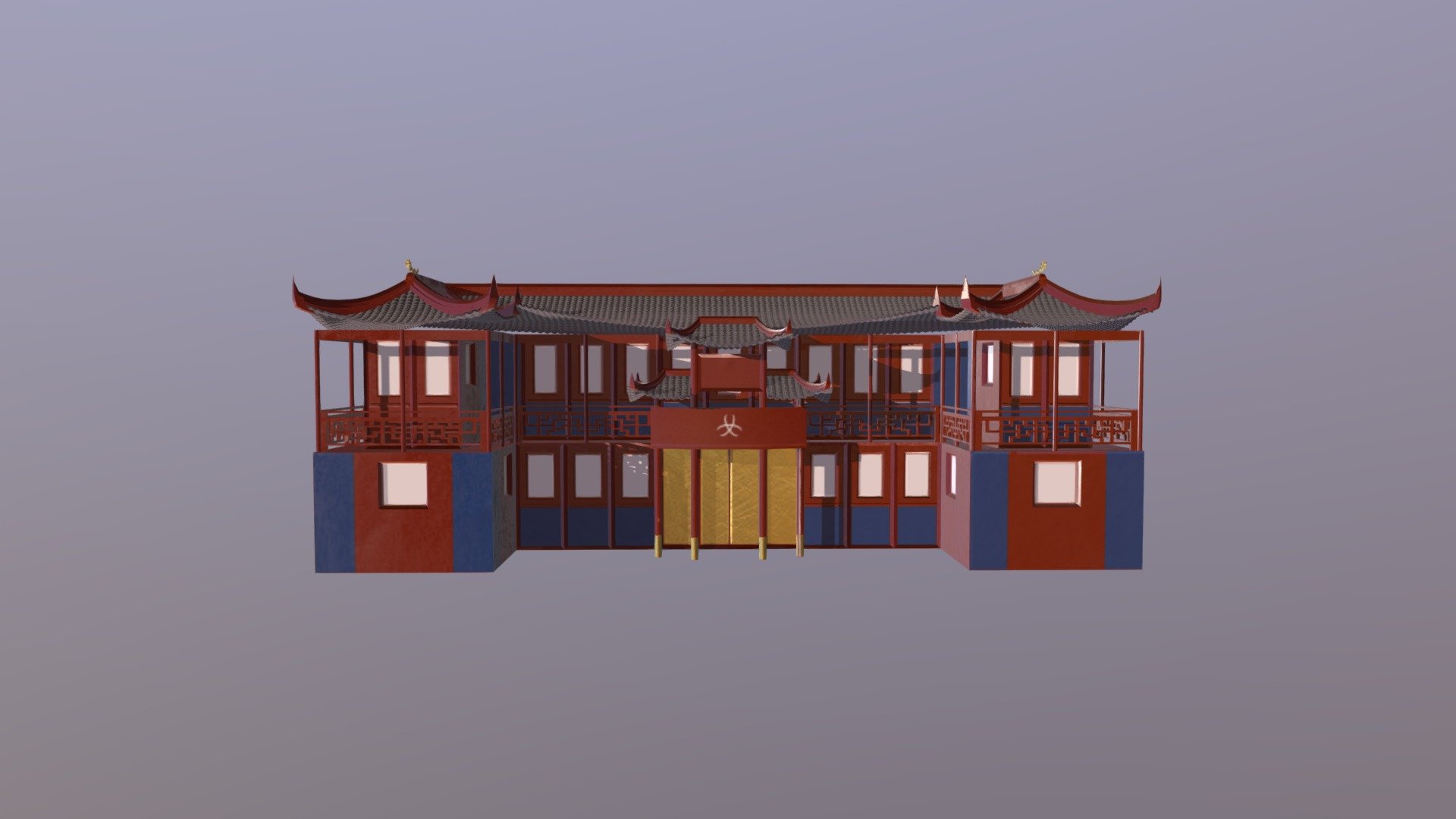 Asian Building - 3D model by Yalei Zhang (@Yalei_Zhang) [69eb60d ...