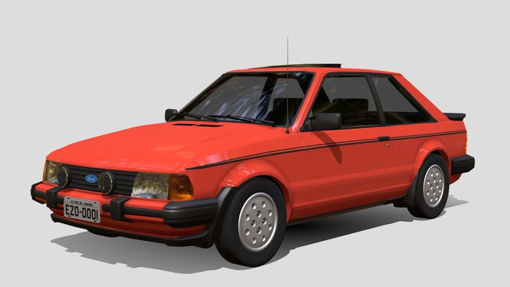 1986 Ford Escort XR3 3D Model