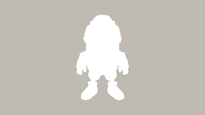 Battle-ready futuristic character with armor 3D Model