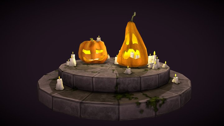 Jack-o'-Lanterns 3D Model