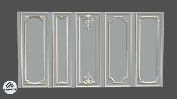 Stavros Neoclassic Collection Wall Decor 3D Model