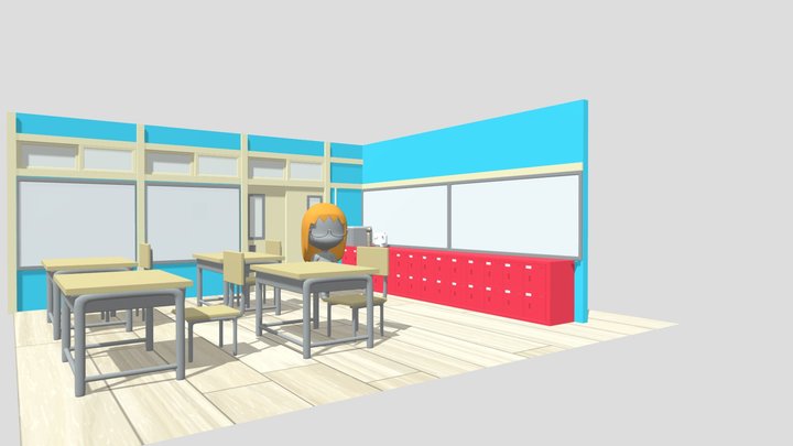 Nichijou_Cenario 3D Model