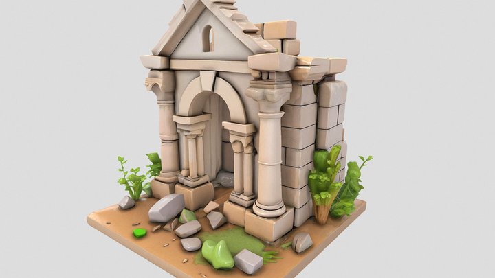 ※_Historic_𝕏_Temple_Ⅱ᛫※ – Modello 3D gratuito STL